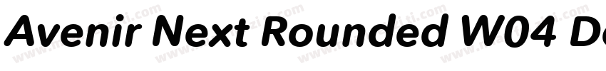 Avenir Next Rounded W04 Demi字体转换